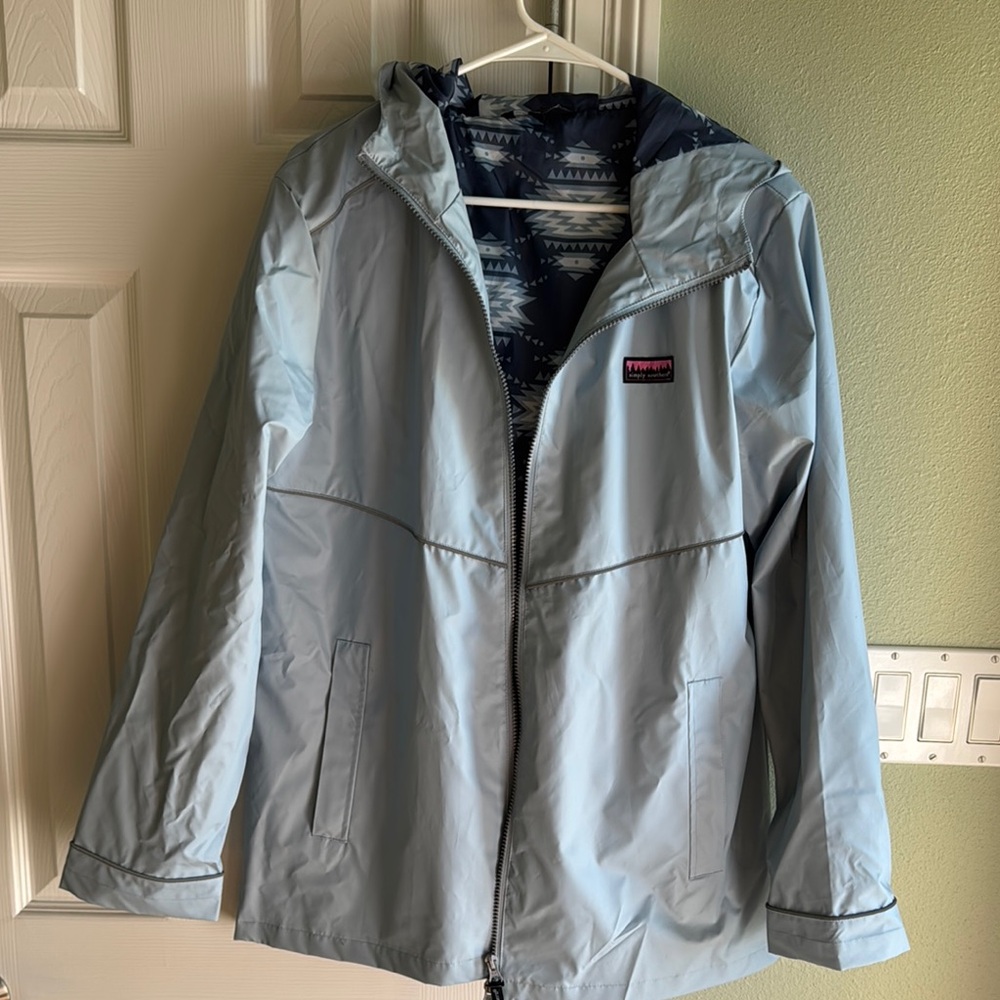 Light Blue Rain Jacket